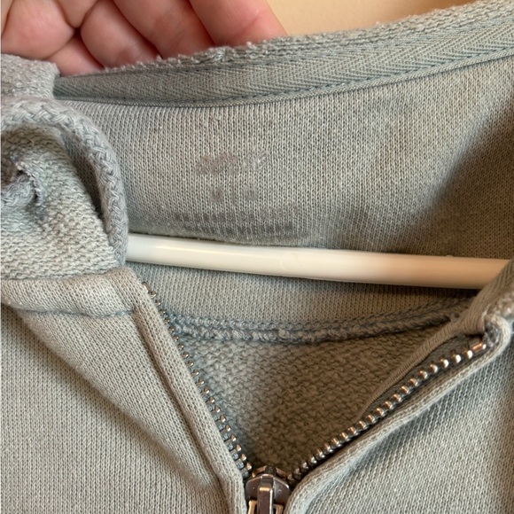 Aerie Light Blue/Gray Hoodie Sweatshirt - Picture 2 of 3